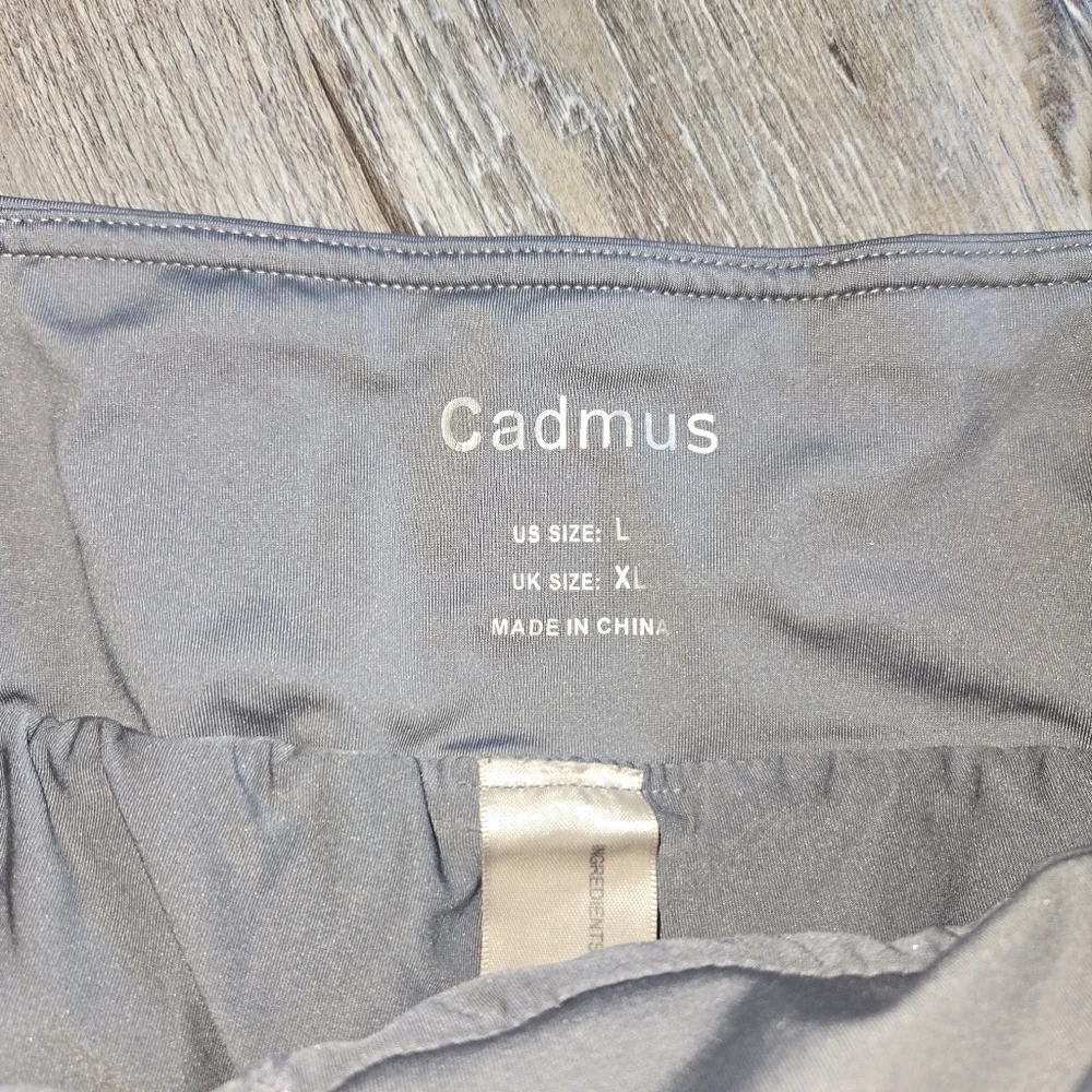 Gray Women's Athletic Shorts - Picture 3 of 4